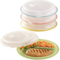 Divided food storage containers Divided storage plates, 4 Food Container