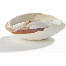 Global Views Small Ivory/Amber Serving Bowl