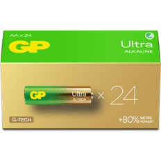GP Batteries Ultra Alkaline Battery, Size AA, LR6, 1.5V, 24-pack