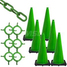 Green Traffic Cone and Chain Kit