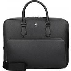 Men Briefcases Montblanc Handbag Black Size Soft Leather