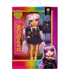 MGA Dolls & Doll Houses MGA Rainbow Junior High Special Edition Avery Styles- 9" Rainbow Shimmer Hair Posable Fashion Doll with Accessories and Open/Close Soft Backpack. Great Toy Gift for Kids Ages 4-12