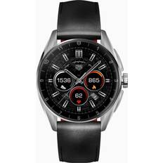 Android Smartwatches Tag Heuer Connected Calibre E4 42mm Steel Case with Leather Strap