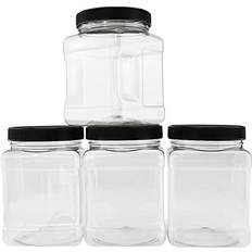 Branded clear square plastic Kitchen Container