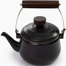 Enamel Charcoal Teapot