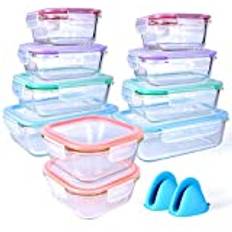 [20 piece] glass storage airtight Food Container