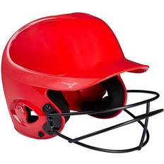 Baseball Helmets Mizuno Adult MVP Softball Batting Helmet, Small/Medium, Red