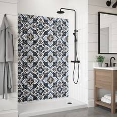 Tiles Miseno MSW786036 Readyset 78" X 60" X 36" Five Panel Alcove Shower Wall Kit Fleur Bleue Showers Shower Walls
