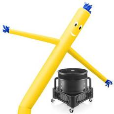 Inflatable Play Set Inflatable HQ Air Inflatable Dancer Tube Puppet Set, 20 ft. Tall with Blower Fan Yellow