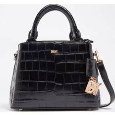 DKNY Crossbody Bags DKNY Paige Croc-Effect Leather Crossbody Satchel Bag