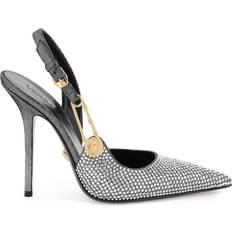 Versace Heels & Pumps Versace 'Safety Pin' Slingback Pumps