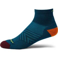 Men - Turquoise Socks Darn Tough Run 1/4 Ultra-Lightweight Cushion Sock