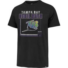 '47 T-shirts '47 Men's Tampa Bay Rays Black Cooperstown Borderline Franklin T-Shirt