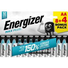 Aa batterier Energizer Max Plus AA-batterier 12pk