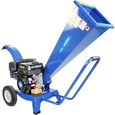 Benzin Komposthäcksler Hyundai HYCH6560 Petrol Garden Chipper Shredder 60mm Blue