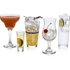 Glass Bar Sets Libbey Mixologist 18-Piece Box Cocktail Bar Set