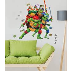 Wall Decor RoomMates Teenage Mutant Ninja Turtles Green Mutant Mayhem Giant Vinyl Peel Stick