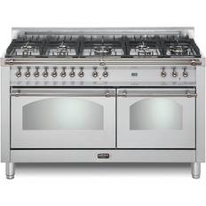 Lofra RXCD60MM-G800 60" Dolcevita Dual Fuel Gray, Stainless Steel