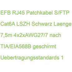 EFB Patchkabel S/FTP Cat6A