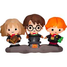 Inflatable Toy Figures Gemmy Airblown Harry, Ron, and Hermione with Cauldron