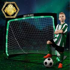 Net Playz Glow-in-the-Dark Soccer Goal, Black