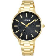 Lorus Armbanduhren Lorus Damen-Uhr Quarz Goldauflage mit Metallband RG216VX9