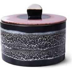 HKliving 70's Ceramic black/pink Kuchendose