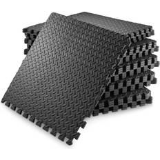 Philosophy Gym Pack of 30 Exercise Flooring Mats 24 x 24 Inch Foam Rubber Interlocking Puzzle Floor Tiles