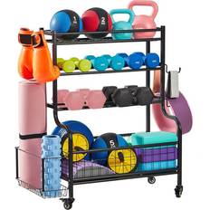Storage Racks True & Tidy Dumbbell Storage Rack Stand with Wheels and Hooks