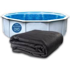 Liners Liner Life Pre-Cut Swimming Pool Liner Pad 12 ft. Round Black LL12R