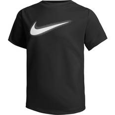 Nike Big Kid's Multi Dri-FIT Graphic Training Top - Black/White