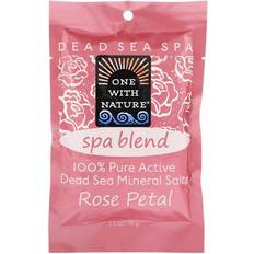One With Nature Spa Blend Dead Sea Mineral Bath Salt Rose Petal 2.5oz