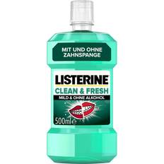 Listerine Zahnpflege Listerine Clean & Fresh 500 ml, antibakterielle Mundspülung ohne Alkohol, Mundwasser