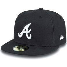 New Era Mlb Atlanta Braves Basic 59fifty Cap, Black/white