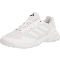 Racket Sport Shoes adidas Men's Gamecourt Tennis Shoes, 11.5, White/White/Silver