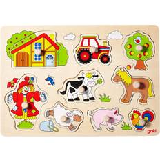 Steckpuzzles Goki Farm 6 Lift Out Puzzle 9 Pieces
