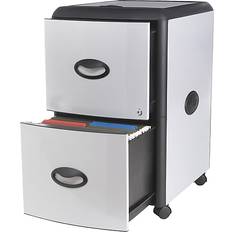 Paper Storage & Desk Organizers Storex Deluxe 2-Drawer Mobile Vertical File Cabinet