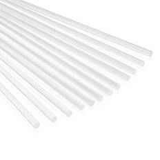 Modeling Tools Juvale Acrylic Dowel Rods for DIY Crafts, Clear Plastic 0.25 x 12 in, 12 Pieces
