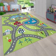 Grün Teppiche Spielteppich Kinderzimmer Stadt-Design Bunt