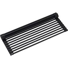 Dish Drainers Kraus KRM-10BLACK Silicone-coated Over the Sink Dish Drainer
