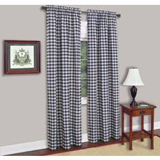 Checkered Curtains Achim Buffalo42x84"