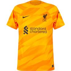 Game Jerseys Nike Men's Liverpool FC 2023/24 Stadium Goalkeeper Dri-Fit Short-Sleeve Soccer Jersey