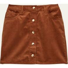 Polyamide Skirts Children's Clothing Chloé Girls Tan Brown Corduroy Skirt year