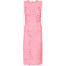 Dolce & Gabbana Lace midi dress pink