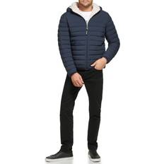 Calvin Klein Outerwear Calvin Klein Men's Sherpa Lined Hooded Puffer Jacket True Navy