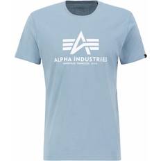Alpha Industries Bekleidung Alpha Industries Herren Basic T-Shirt Shirt, 134greyblue