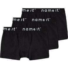 Elastan Boxershorts Name It Basic Boxer Shorts 3-pack - Black (13208836)