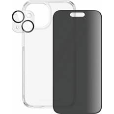 PanzerGlass 3-in-1 Privacy Protection Pack for iPhone 15