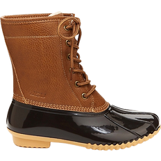 Block Heel Ankle Boots JBU Maplewood - Chocolate Brown