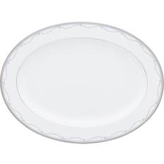 Noritake Satin Flourish Oval Platter Serving Dish
